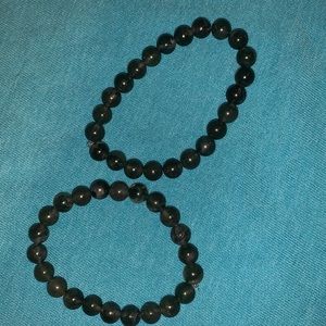 Moss agate bracelets